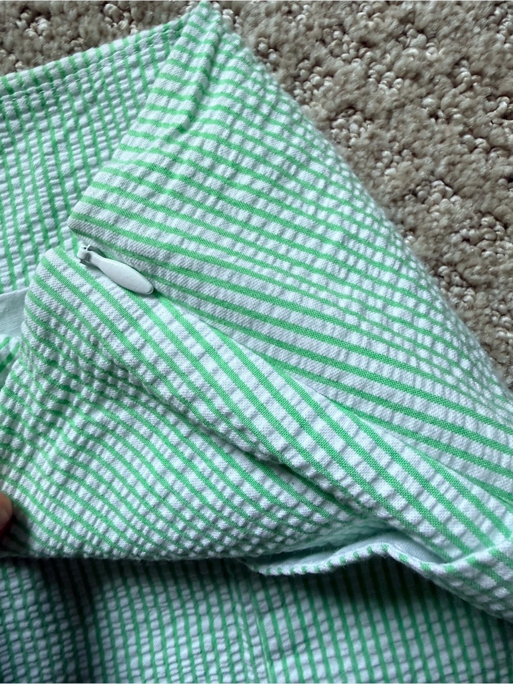 Lilly Pulitzer Mint Green & White Seersucker Scallop Hem Skort – Size 0 - Picture 3 of 5